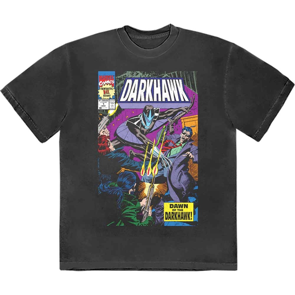 Marvel Darkhawk - Comic Cover Tshirt Homme - Noir
